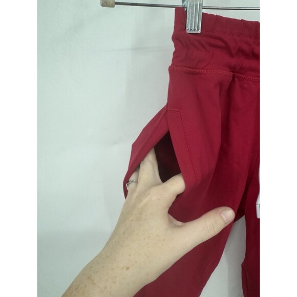 NVGTN Ruby Red Jogger Pant Women Small Athletic Athleisure Gym Workout Yoga - Picture 5 of 9